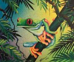Bức tranh ếch cây từ Costa Rica
